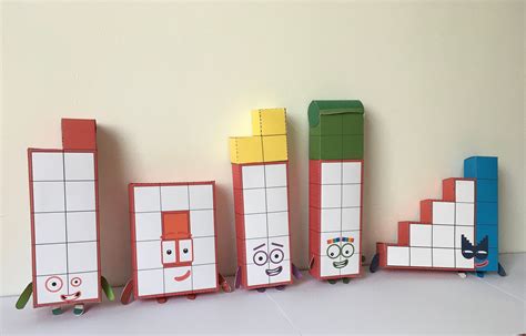 Numberblocks Printable Paper Toys Origami Templates Images And 10850 ...