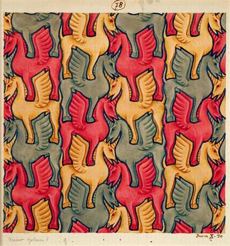 Mc Escher Watercolors Tessellation Art Escher Art Mc Escher