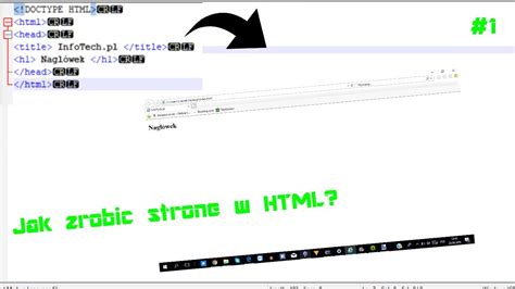 Poradnik Html Jak Zrobi Stron Internetow W Notatniku Jako Html