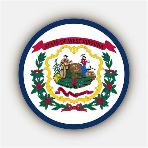 Premium Vector West Virginia State Flag Vector Illustration