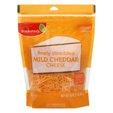 Brookshires Finely Shredded Mild Cheddar Cheese Fresh By Brookshires