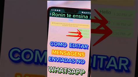 Como Editar Msg Enviadas No Whatsapp Youtube