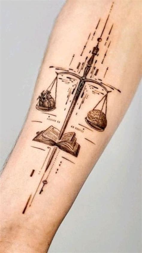 Elegant Libra Tattoos That Are Gorgeously Balanced Artofit