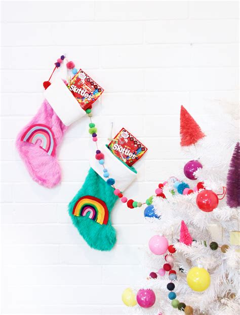 A Bubbly Lifediy Rainbow Christmas Stockings A Bubbly Life