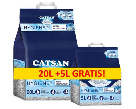 CATSAN Hygiene Plus 20l (4008429095115) • Cena, Opinie • Żwirki ...