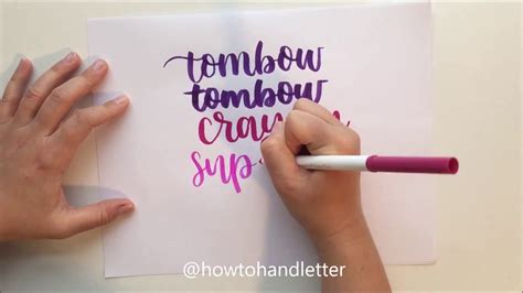 Easy And Cheap Hand Lettering For Beginners Using Crayola Markers Inexpensive Youtube