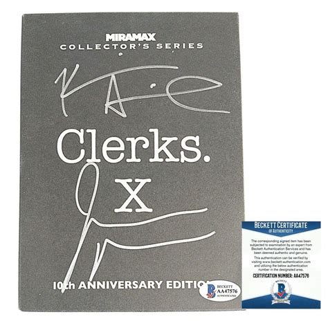 Kevin Smith And Jay Mewes Autographed Signed Clerks X Dvd Etsy