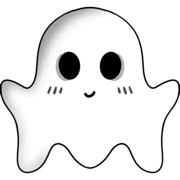 Ghost Cute Cartoon Ghost Cute Halloween Png Transparent Clipart