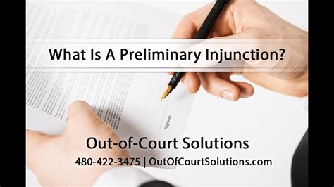 What Is A Preliminary Injunction Youtube