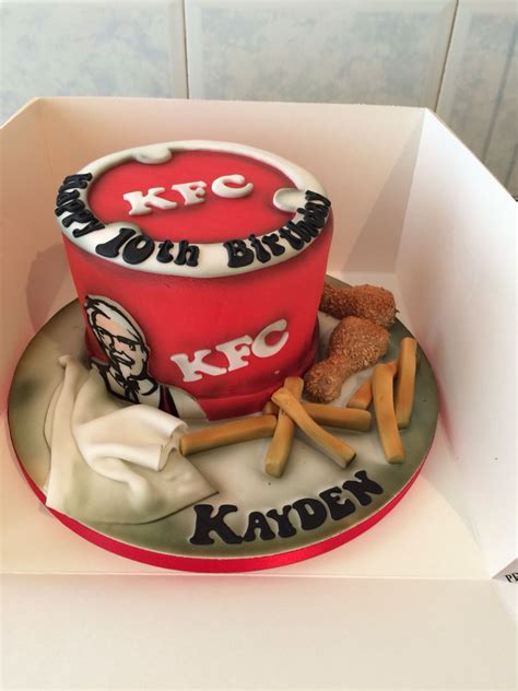 KFC cake | Kfc cake, Cake decorating, Cake