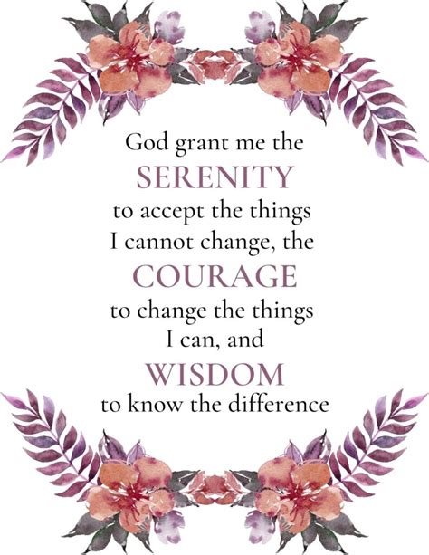 Printable Serenity Prayer