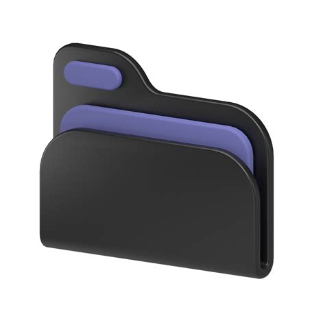 Black Folder D Icon Png