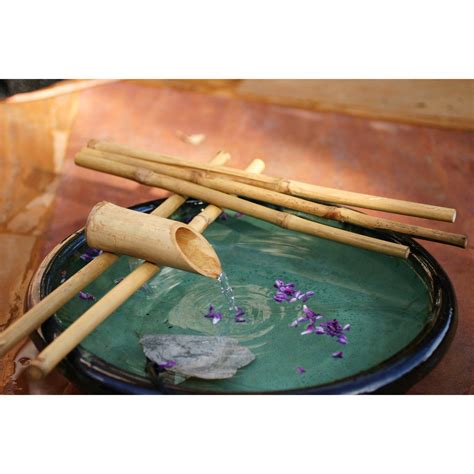 Bamboo Accents 18 In Five Arm Spout And Pump Fountain Kit Bamboo