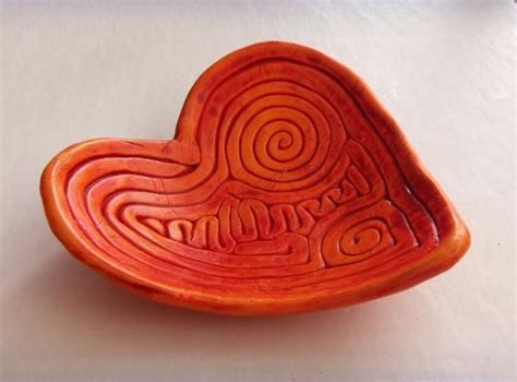 Red Heart Shaped Ring Holder Dish Multipurpose Decorative Heart Shaped Ceramics For Wedding Or