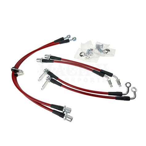 Mach V Stainless Steel Braided Brake Lines 2022 Wrx