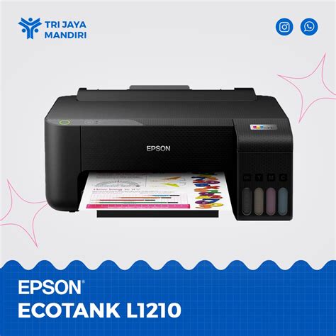 Jual Printer Epson L1210 Print Only Pengganti Epson L1110 Garansi Resmi