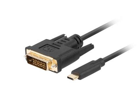 Kabel Adapter Lanberg USB C M DVI D 24 1 1m Czarny Sklep Opinie