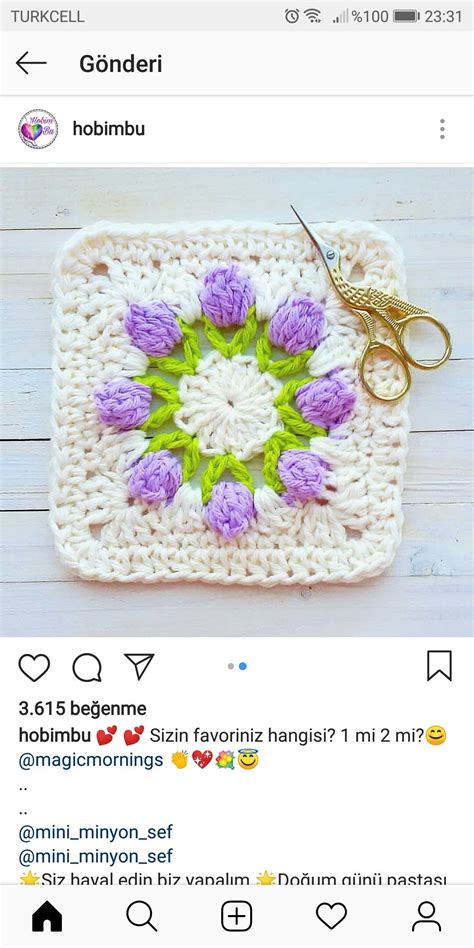 Pinterest Crochet Flower Granny Square Pattern Crochet Patterns