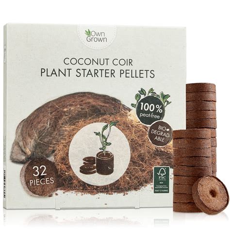 Buy 32x Coco Coir Starter Pellets With Ents 32 Premium Potting Soil