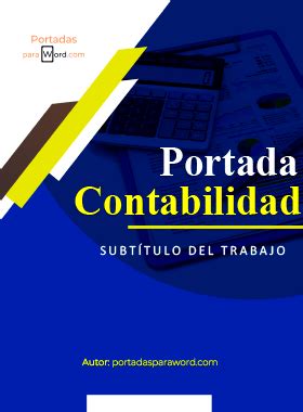 Portadas Para Contabilidad WordDESCARGAR GRATIS