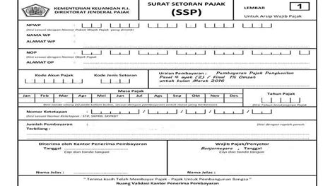 Contoh Format Surat Tanda Setoran Delinewstv