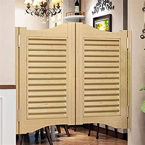 Café-Schwingtüren, Retro-Lamellen-Schwingtür, Massivholz-Cowboy-Tür