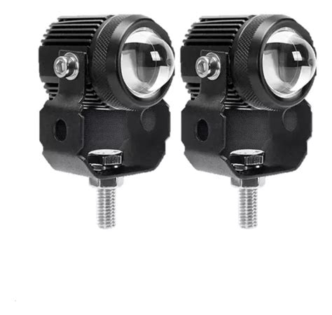 Par Luces Led Auxiliares Faros De Lupa Para Auto Moto W Cuotas Sin