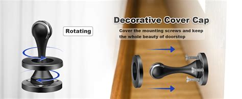 Amazon Kolako Door Stoppers Pack Magnetic Doorstops Black Wall