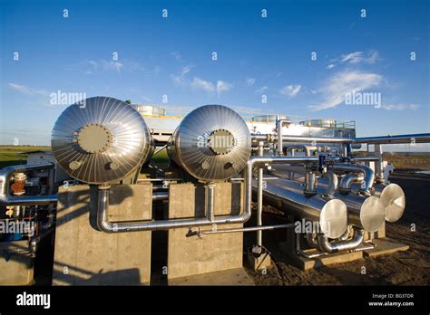 Details Of Natural Gas Compression Equipment Stock Photo Alamy