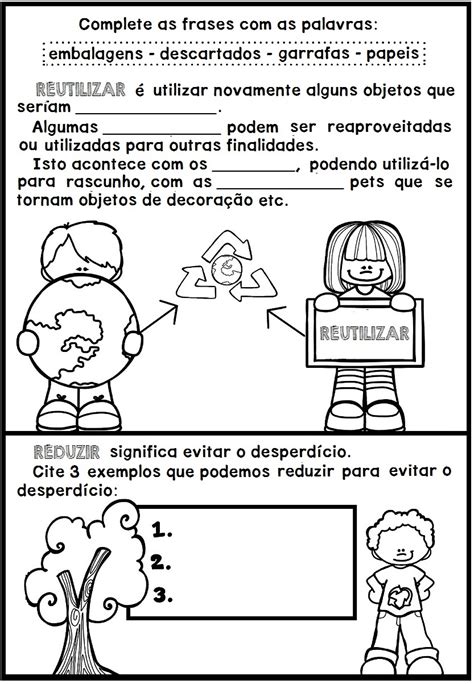 Atividades Sobre Sustentabilidade 3 Ano - Atividades Sobre Sustentabilidade 3 Ano - NAZAEDU