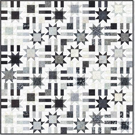 Quilt Inspiration: Free pattern day! Black and White quilts