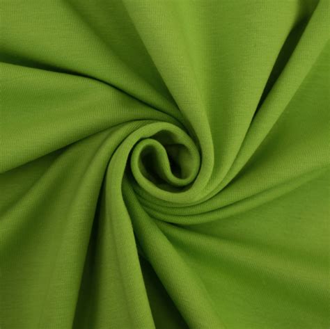 Sample Cotton Jersey Plain Light Green Fabrics Hemmers