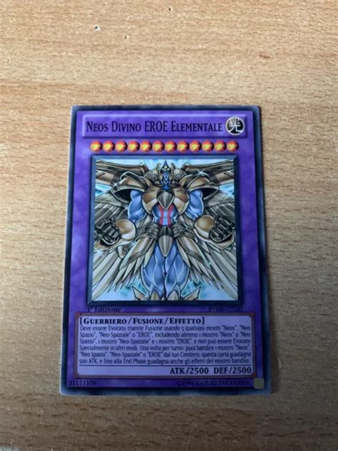 Carta Yu Gi Oh Neos Divino Eroe Elementale Nuovo In Condizione