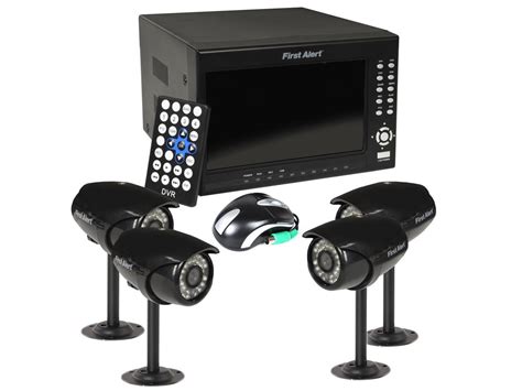 First Alert Hs 4700 S 4 Wired Security Camera Recording System With 7