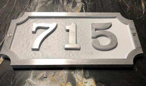 Traditional William Custom Address Plaque K Castings Inc