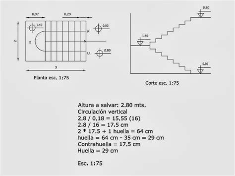 Diseña Estudio Diseño Cálculo Y Detalles Constructivos De Escalera