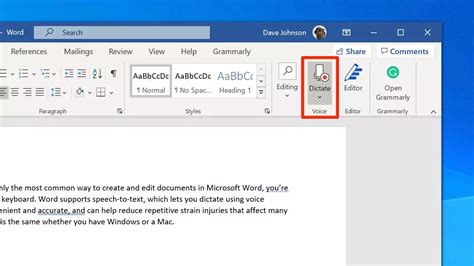 How To Use Speech To Text On Microsoft Word To Write And Edit With Your