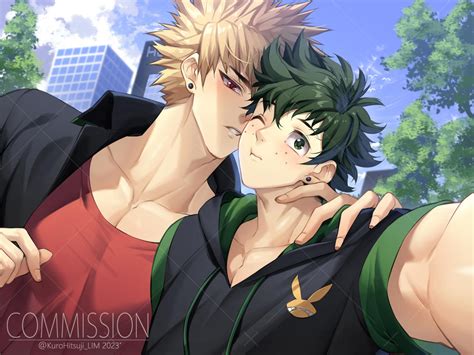 Commission Baku X Deku By Okusaki001 On Deviantart