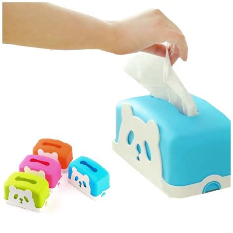 Jual Kotak Tissue Beruang Tempat Tisu Bear Segi Plastik Panda Biru