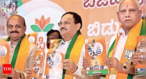 Karnataka Elections Bjps Manifesto Promises Uniform Civil Code State Capital Region Status