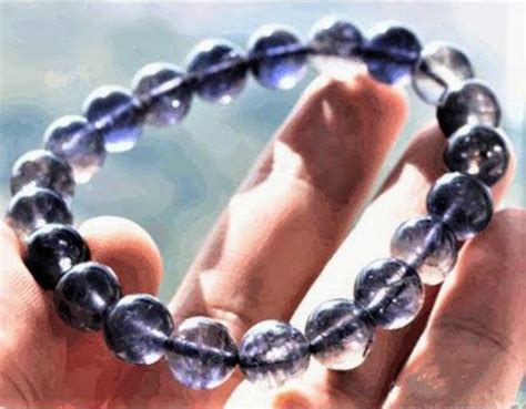 Iolite Bracelet Gift For Men Women Healing Crystals Etsy