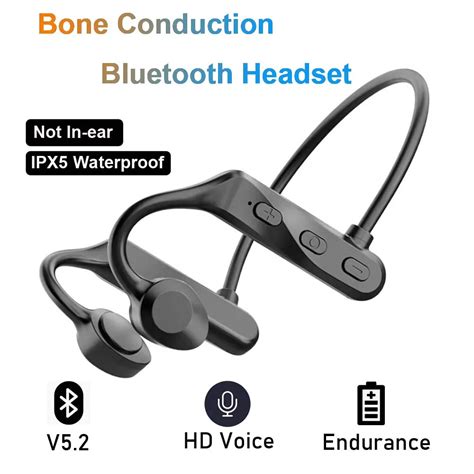 Bone Condu O Sem Fio Fones De Ouvido Bluetooth Headset Ear Mounted