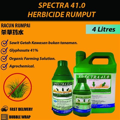 4Liter Racun Rumpai Glyphosate 41 0 Non Selective Herbicide