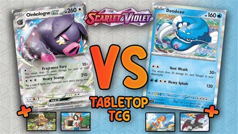 Oinkologne Ex VS Dondozo Scarlet And Violet Tabletop TCG YouTube