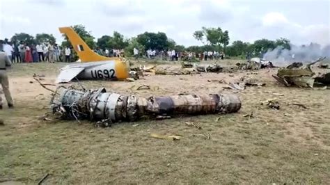 Jet Crashes Near Chamarajanagar Village Pilots Eject Safely Public