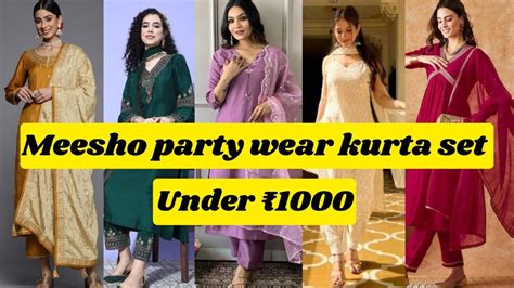 Meesho Party Wear Kurta Set Haul 3 Pice Set 👗 Honest Review Try On