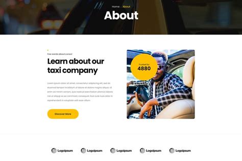 Conexi Online Taxi Booking Service Template Kit Website Design