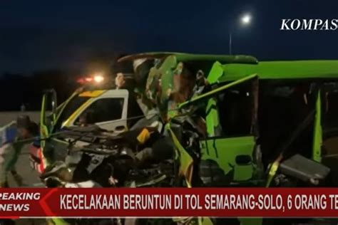 Polisi Amankan Semua Kendaraan Terlibat Kecelakaan Karambol Di Tol