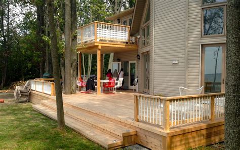 Custom Deck Project In Toronto Toronto Landscaping Design And Interlock Driveway Paving Company