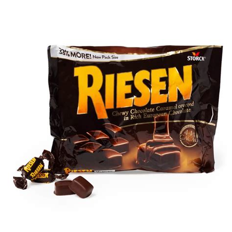 Riesen Chewy Chocolate Caramel 12-Ounce Bag: 12-Piece Box | bestcandyshop